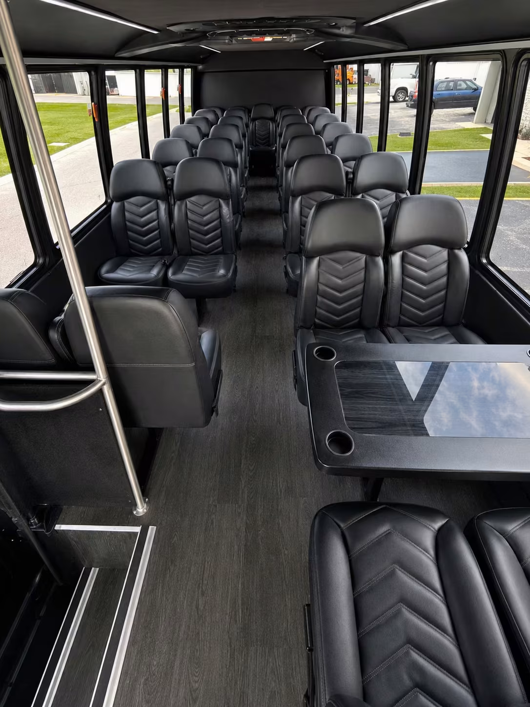 15 passenger minibus interior