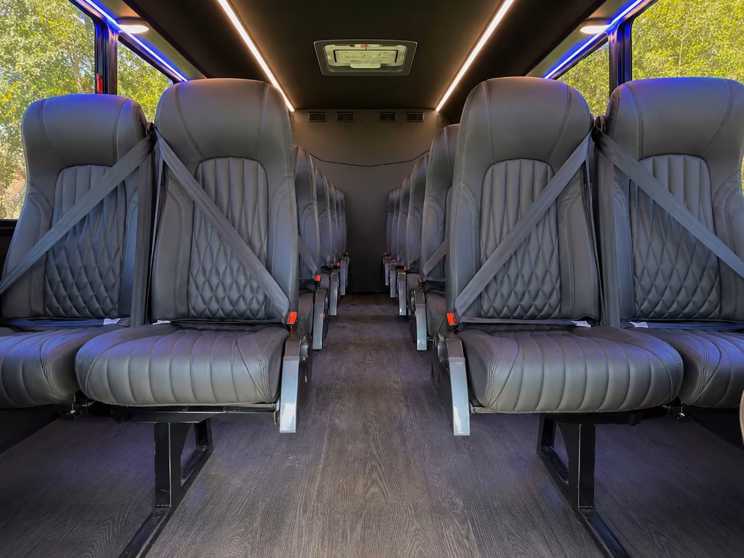 18 passenger minibus interior