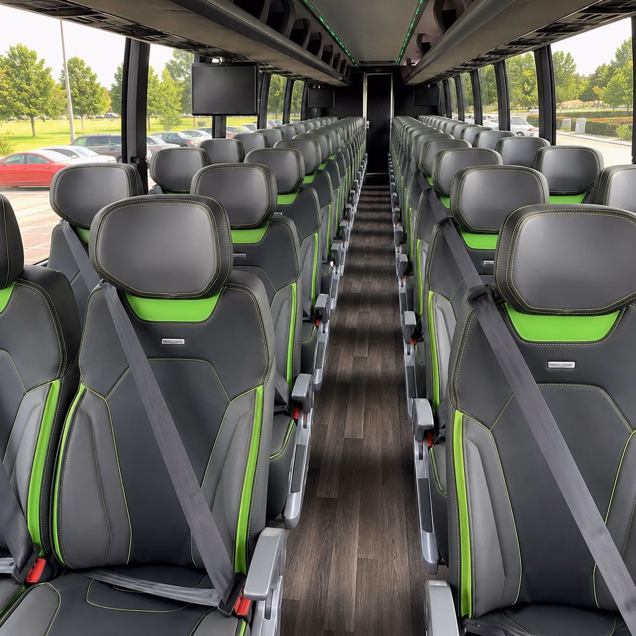 southfield charter bus interior