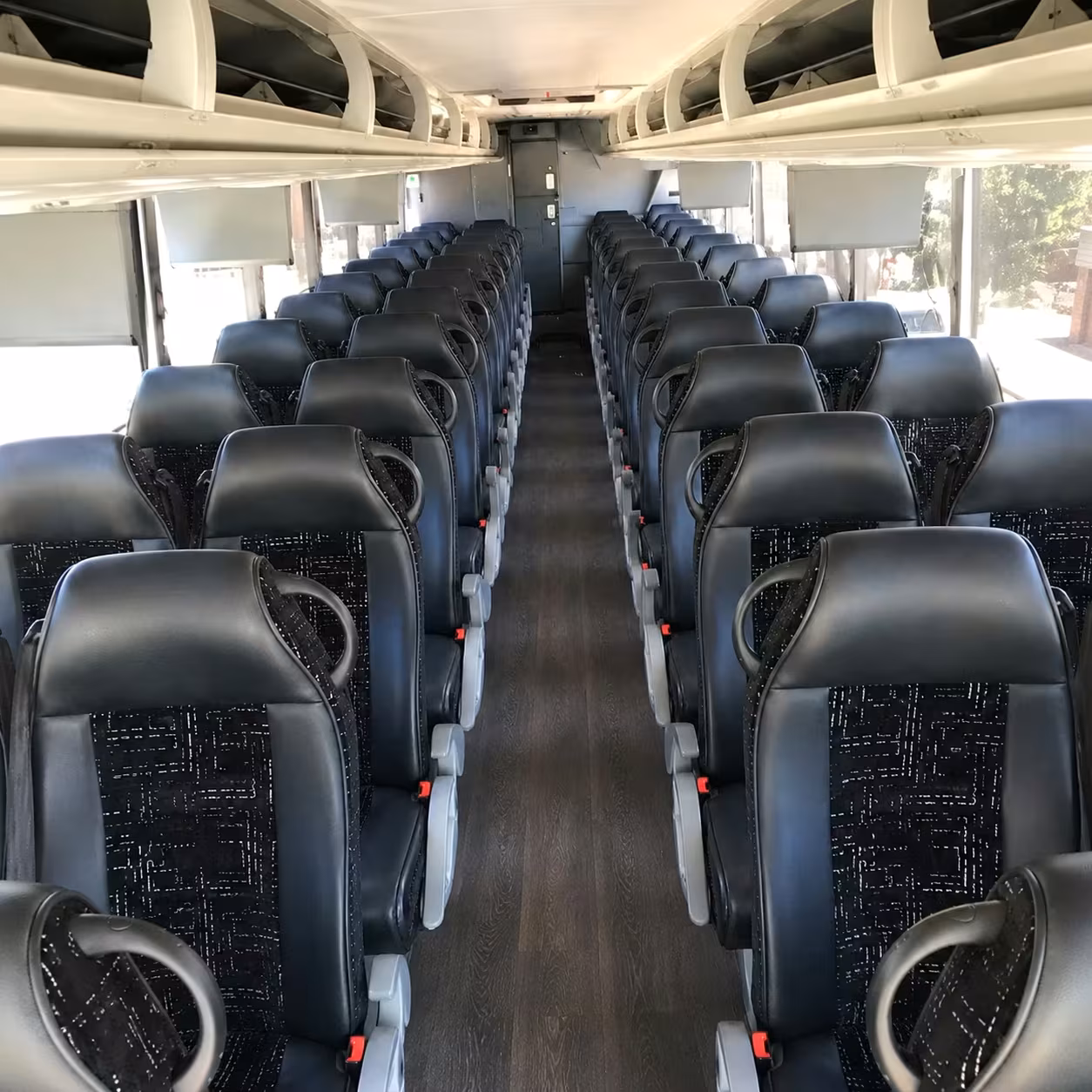 southfield charter bus rental interior