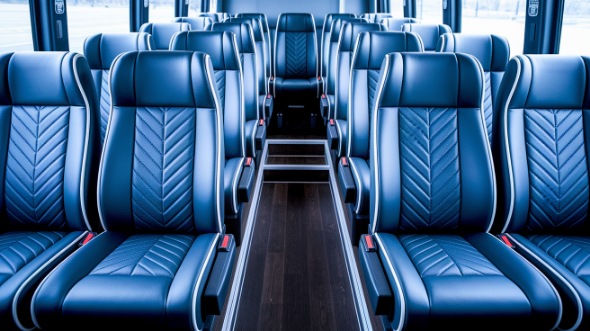 southfield 25 passenger minibus inside