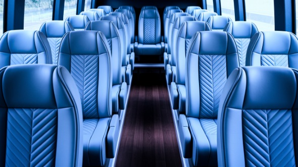 southfield 28 passenger minibus inside