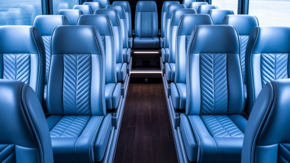 southfield 30 passenger minibus inside