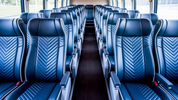 southfield 55 passenger charter bus inside