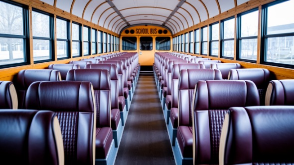 southfield school bus rental interior